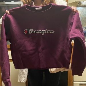 Cropped champion sweatshirt